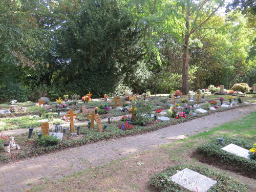Urnen-Reihengrabstätten auf dem Westfriedhof in Kassel