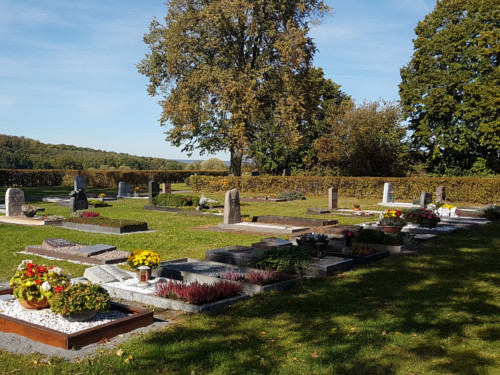 Beerdigung auf dem Friedhof in Landwehrhagen